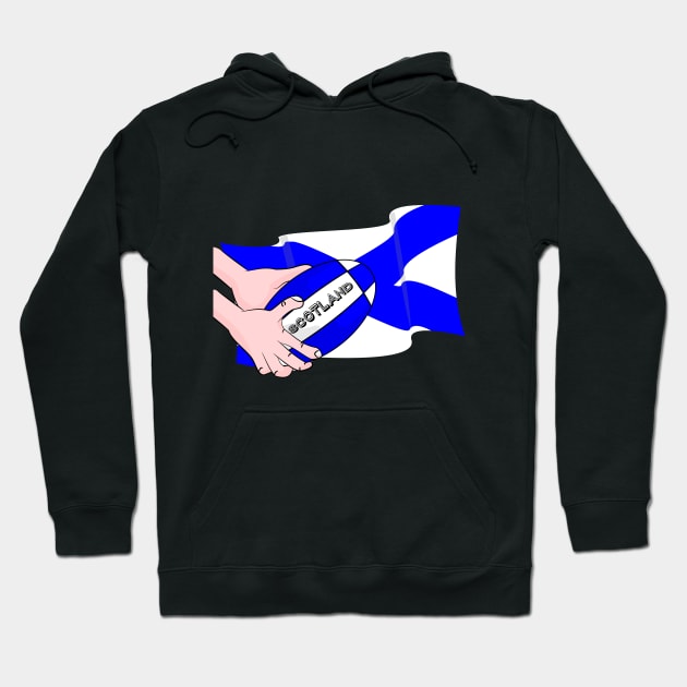 Rugby Scotland Flag Hoodie by mailboxdisco